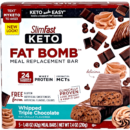 Keto Fat Bob Meal Replacement Bar - Whipped Triple Chocolate